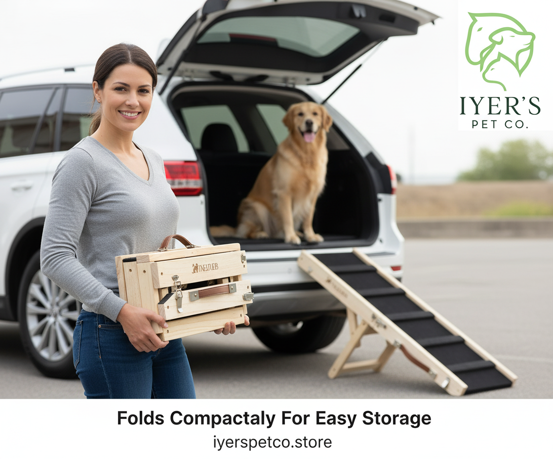 GoRamp: Foldable On-The-GO Wooden Pet Ramp