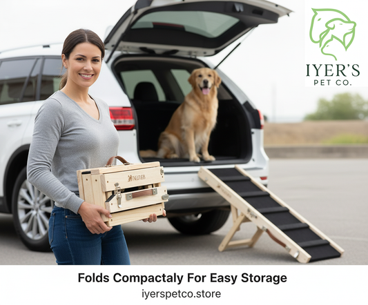 GoRamp: Foldable On-The-GO Wooden Pet Ramp
