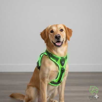 GlowPaws™ High-Visibility LED Safety Harness - USB Rechargeable