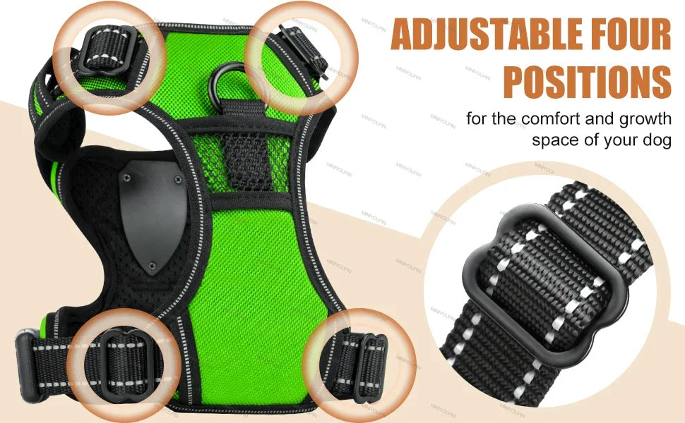 GlowPaws™ High-Visibility LED Safety Harness - USB Rechargeable