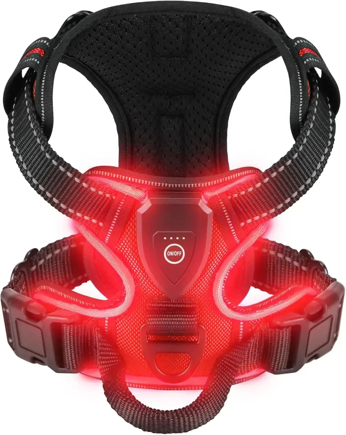 GlowPaws™ High-Visibility LED Safety Harness - USB Rechargeable