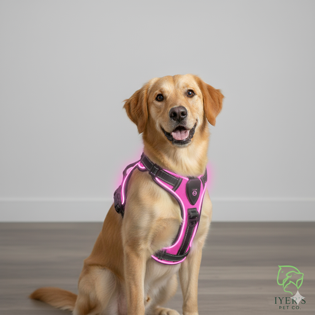 GlowPaws™ High-Visibility LED Safety Harness - USB Rechargeable