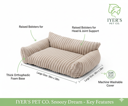 The Premium Ortho-Relief™ Dog Bed: Therapeutic Joint & Calming Support
